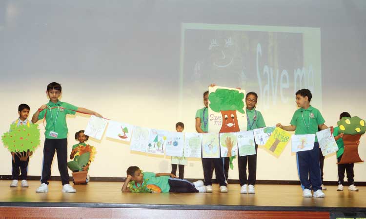 ന്യൂ മില്ലേനിയം സ്​കൂളിൽ പരിസ്ഥിതി ദിനാഘോഷം നടത്തി