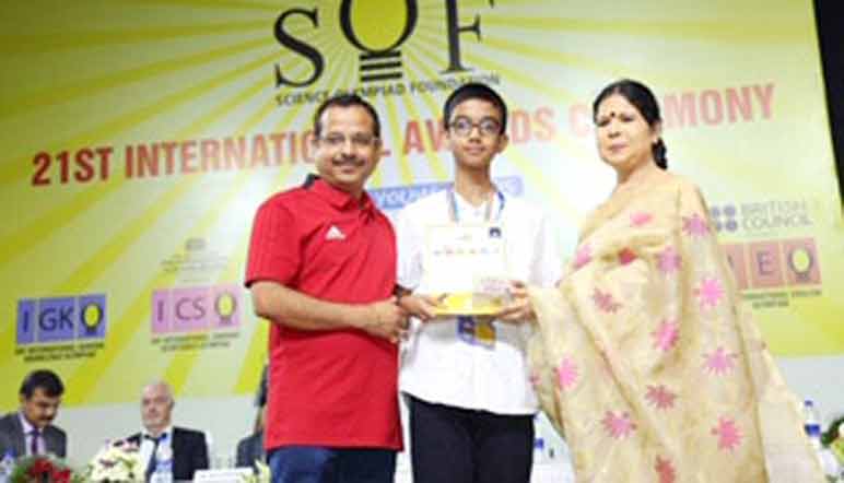 െഎ.​എ​സ്.​ജി വി​ദ്യാ​ർ​ഥി​ക്ക്​  സ​യ​ൻ​സ്​ ഒ​ളി​മ്പ്യാ​ഡി​ൽ മി​ക​ച്ച നേ​ട്ടം