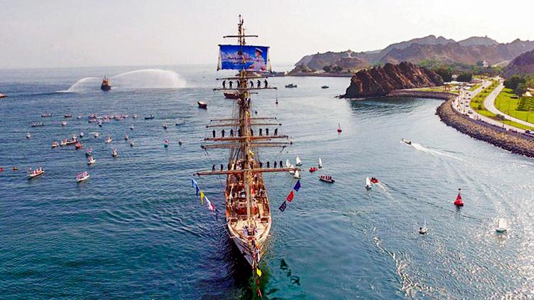 ശബാബ് ഒമാൻ-2​ കപ്പലിന്​ ആവേശോജ്ജ്വല വരവേൽപ്