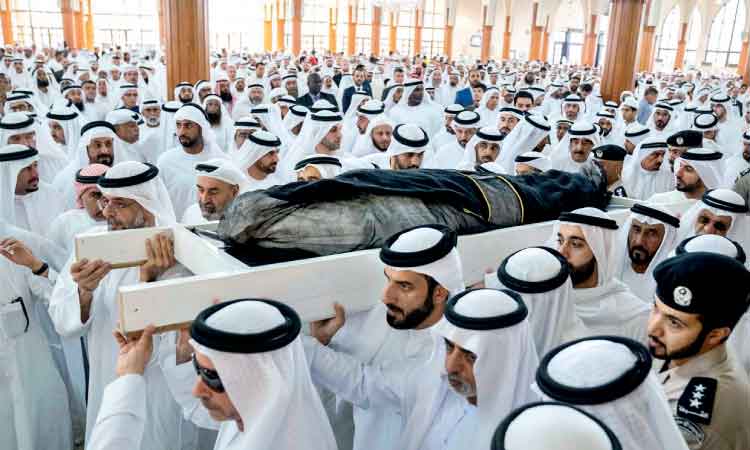 ശൈഖ്​ ഖാലിദി​െൻറ മൃതദേഹം ഖബറടക്കി