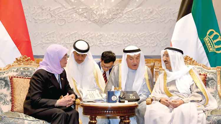 സിം​ഗ​പ്പൂ​ർ പ്ര​സി​ഡ​ൻ​റ്​ കു​വൈ​ത്ത്​ സ​ന്ദ​ർ​ശി​ച്ചു