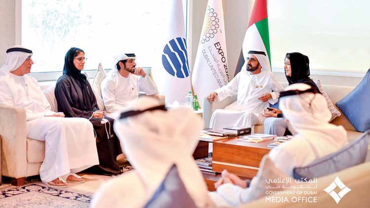 എ​ക്സ്പോ 2020: ശൈ​ഖ്​ മു​ഹ​മ്മ​ദ്​ വേ​ദി സ​ന്ദ​ർ​ശി​ച്ചു