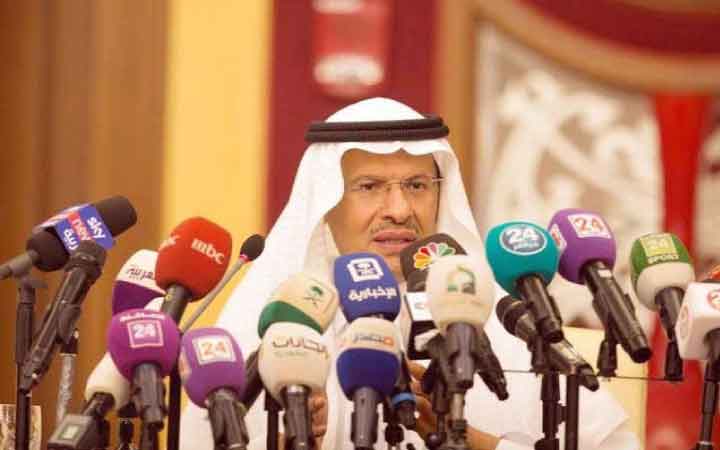 സൗ​ദി എ​ണ്ണ വി​ത​ര​ണം  പൂ​ർ​വ​സ്ഥി​തി​യി​ൽ ആ​ഗോ​ള വി​ല​യി​ൽ ഇ​ടി​വ്​