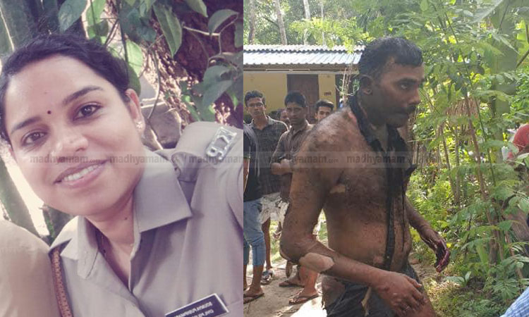 മാവേലിക്കരയിൽ പൊലീസുകാരിയെ തീ കൊളുത്തി കൊന്നു; പ്രതി പൊലീസുകാരൻ -VIDEO