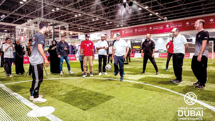 ട്രേ​ഡ്​​സെ​ൻ​റ​ർ ക​ളി​മൈ​താ​ന​മാ​യി;​ ദു​ബൈ സ്​​പോ​ർ​ട്​​സ്​ വേ​ൾ​ഡി​ന്​ തു​ട​ക്കം