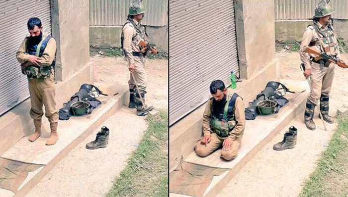 ‘സമാധാനത്തിനായി തോക്കേന്തിയ സോദരർ’ വൈറലായി