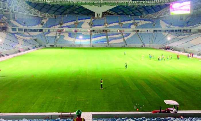 വ​ഖ്​​റ സ്​​റ്റേ​ഡി​യം പ​ച്ച പു​ത​ച്ചു, അ​തി​വേ​ഗം