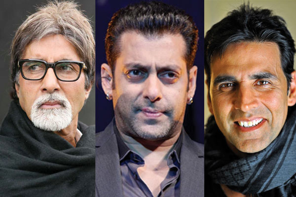 ലോകത്തെ വിലയേറിയ താരങ്ങളില്‍ ബച്ചനും സല്‍മാനും അക്ഷയ്കുമാറും