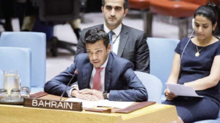 യു.എൻ സുരക്ഷാ കൗൺസിൽ തുറന്ന ചർച്ച: ഫലസ്​തീനിലെ സുർ ബാഹറിലെ  വീടുകൾ ഇസ്രായേൽ തകർ​ത്തതിനെ ബഹ്​റൈൻ പ്രതിനിധി  അപലപിച്ചു