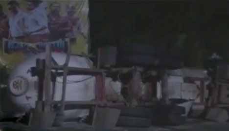 മലപ്പുറം വളാഞ്ചേരിയില്‍ പാചകവാതക ടാങ്കര്‍ മറിഞ്ഞു