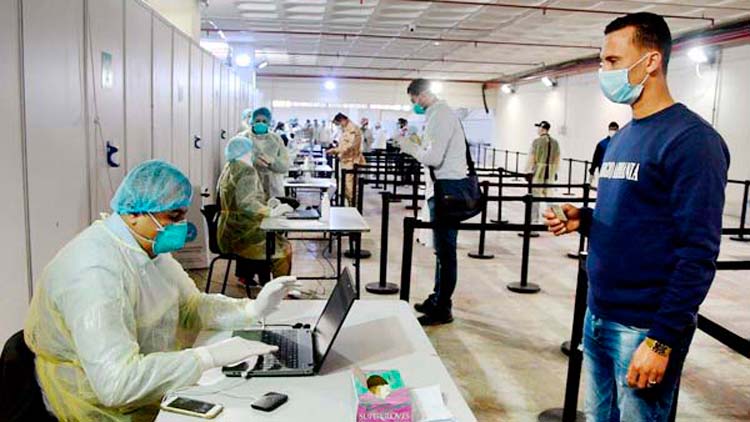 ഈ​ജി​പ്​​ത്, സി​റി​യ, ല​ബ​നാ​ൻ എ​ന്നീ  രാജ്യങ്ങളിൽ​നി​ന്ന്​ വ​ന്ന​വ​ർ​ക്ക്​ പ​രി​ശോ​ധ​ന