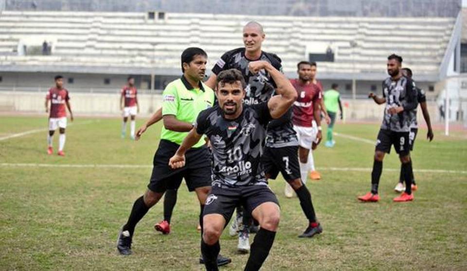 പ​ഞ്ചാ​ബി​നോ​ട്​ തോ​റ്റ്​  ഗോ​കു​ലം കേ​ര​ള