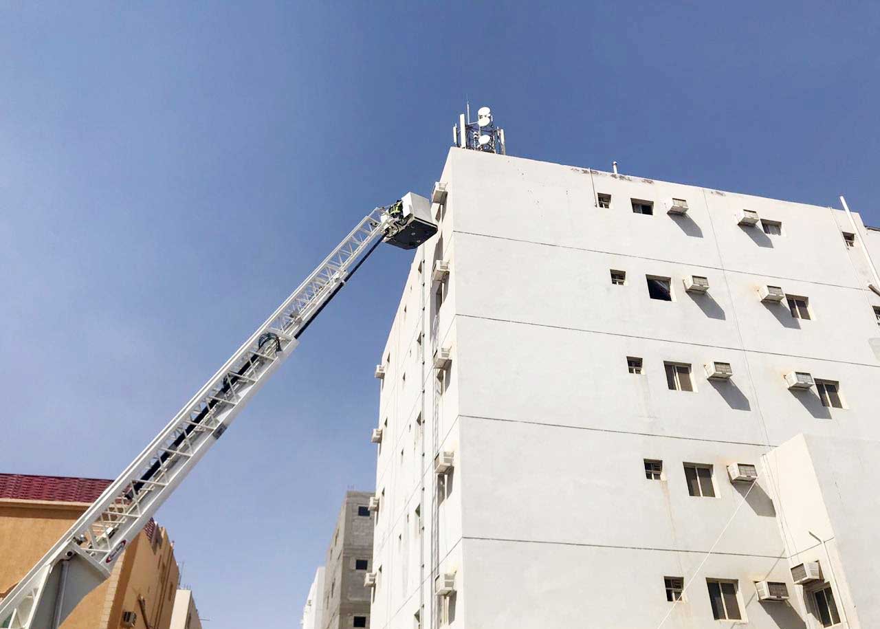 ത​ബൂ​ക്കി​ലെ താ​മ​സ​കേ​ന്ദ്ര​ത്തി​ൽ അ​ഗ്​​നി​ബാ​ധ