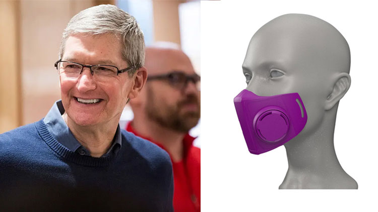 tim cook-custom face shield