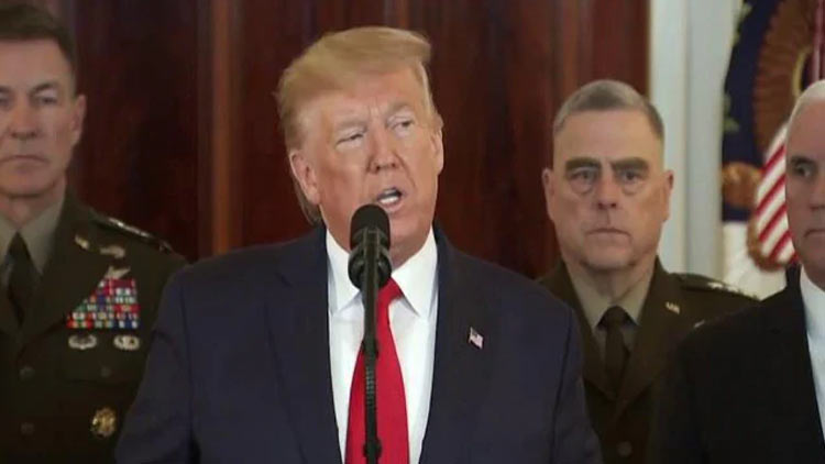 ഇ​റാ​ൻ കൂ​ടു​ത​ൽ ആ​ക്ര​മ​ണം നടത്തിയില്ലെങ്കിൽ തി​രി​ച്ച​ടി​യു​ണ്ടാ​വി​​ല്ല -ട്രംപ്