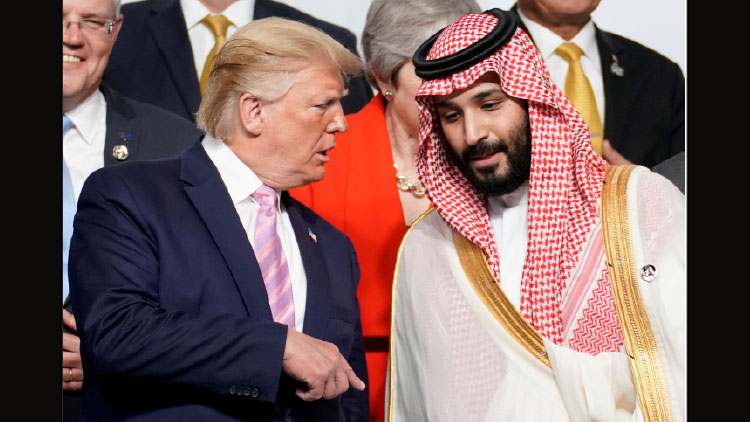 സൗ​ദി കി​രീ​ടാ​വ​കാ​ശി ട്രം​പു​മാ​യി ടെ​ലി​ഫോ​ൺ സം​ഭാ​ഷ​ണം ന​ട​ത്തി