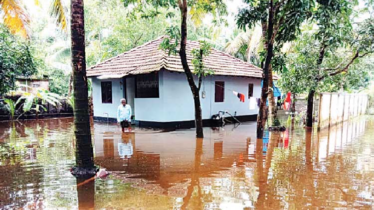 അണ്ടത്തോട് മേഖലയിൽ വെള്ളക്കെട്ട് ഒഴിയുന്നില്ല കുടുംബങ്ങൾ ദുരിതത്തിൽ