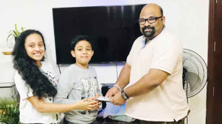 അ​ഡ്വ. എ​ൽ​ദോ​സ് കു​ന്ന​പ്പി​ള്ളി എം.​എ​ൽ.​എ​യു​ടെ ടി.​വി ച​ല​ഞ്ച് ഏ​റ്റെ​ടു​ത്ത് പ്ര​വാ​സി വി​ദ്യാ​ർ​ഥി​ക​ൾ