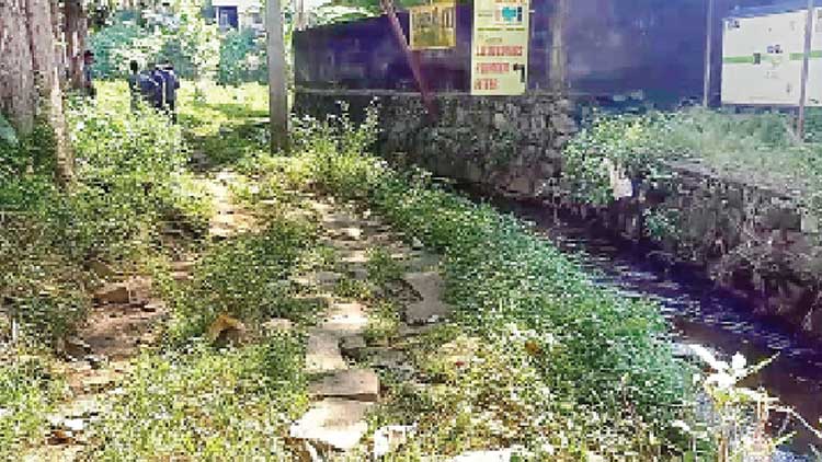 റോ​ഡ് ത​ക​ർ​ന്നി​ട്ട്​ 10 വ​ർ​ഷം;  ദു​രി​തം പേ​റി 50ഓ​ളം കു​ടും​ബ​ങ്ങ​ൾ