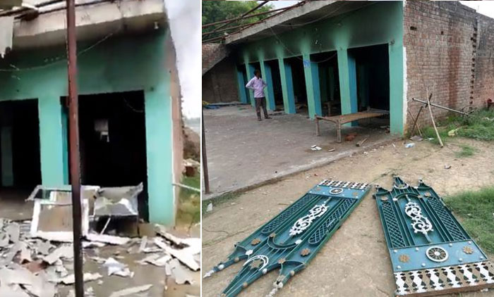 പശുവിനെ അറുത്തെന്നാരോപിച്ച് ജനക്കൂട്ടം മദ്രസ ആക്രമിച്ചു