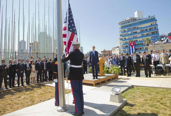 ക്യൂബയില്‍ അമേരിക്കന്‍ എംബസി തുറന്നു