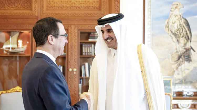 അമീർ–യു.എസ്​ ട്രഷറി സെക്രട്ടറി കൂടിക്കാഴ്​ച