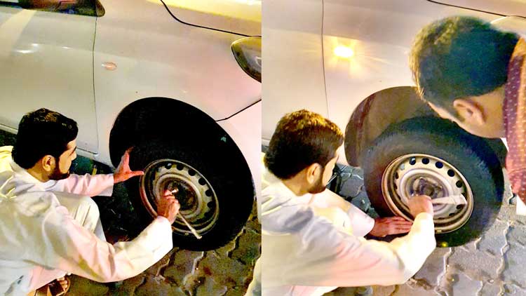 വാ​ഹ​നം കേ​ടാ​യി വ​ഴി​യി​ൽ​പ്പെ​ട്ട പ്ര​വാ​സി​ക്ക്​ ര​ക്ഷ​ക​നാ​യി സേ​വ ചെ​യ​ർ​മാ​ൻ