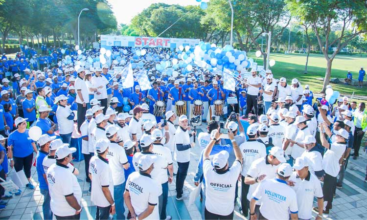 സ​ബീ​ൽ പാ​ർ​ക്കി​ൽ നീ​ല ക​ട​ൽ തീ​ർ​ത്ത് ലു​ലു വാ​ക് ഫോ​ർ വെ​ൽ​നെ​സ്സ്