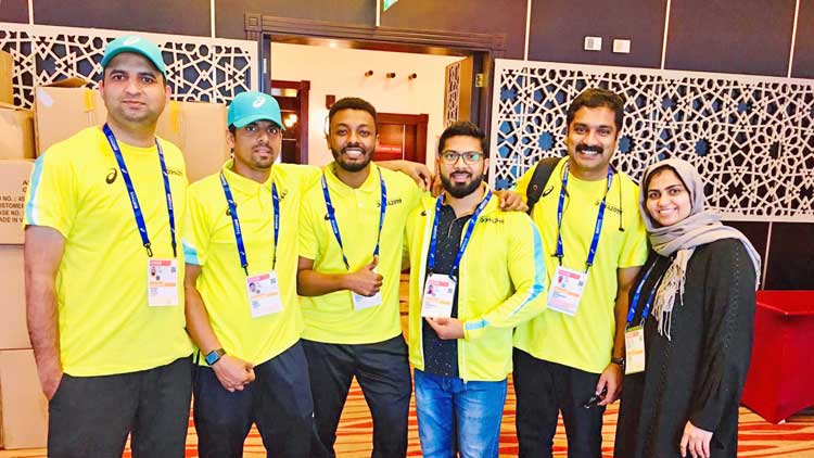 ലോ​​ക​ അ​​ത്​​​ല​​റ്റി​​ക്​​​സ്​ മീ​​റ്റ്​: മി​​ക​​ച്ച സേ​​വ​​ന​​വു​​മാ​​യി വ​ള​ൻ​റി​യ​​ർ വി​​ഭാ​​ഗം