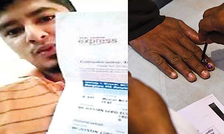 വോ​ട്ട് ആ​വേ​ശ​ത്തി​ൽ വി​മാ​ന​ടി​ക്ക​റ്റു​മാ​യി  വി​ഡി​യോ; പ​ണി കൊ​ടു​ത്ത്​ എ​തി​ർ പാ​ർ​ട്ടി​ക്കാ​ർ