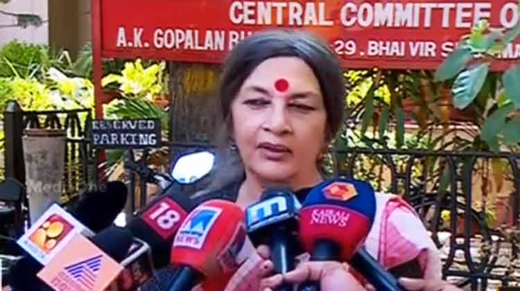 പാർട്ടി സംരക്ഷിക്കില്ല; കുറ്റാരോപണം തെളിയിക്കേണ്ടത് വ്യക്തിയുടെ ഉത്തരവാദിത്തം -വൃന്ദ കാരാട്ട്