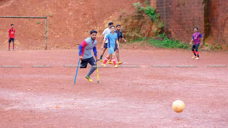 vyshakh playing football
