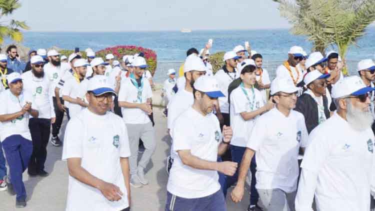 ‘വാക്ക് 30’ നടത്ത വ്യായാമ പരിപാടിക്ക് ജുബൈലിൽ നല്ല ജനപങ്കാളിത്തം ‘വാക്ക് 30’ നടത്ത വ്യായാമ പരിപാടിക്ക് ജുബൈലിൽ നല്ല ജനപങ്കാളിത്തം