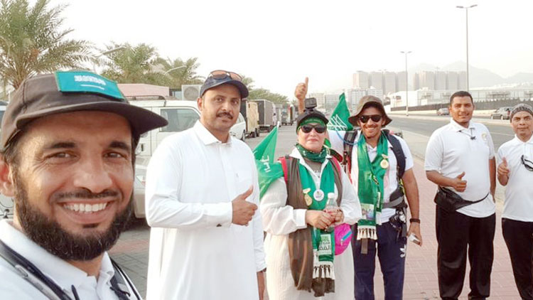 മ​ക്ക​യി​ൽ​നി​ന്ന്​ ത്വാ​ഇ​ഫി​ലേ​ക്ക്​ കാ​ൽ​ന​ട​യാ​ത്ര