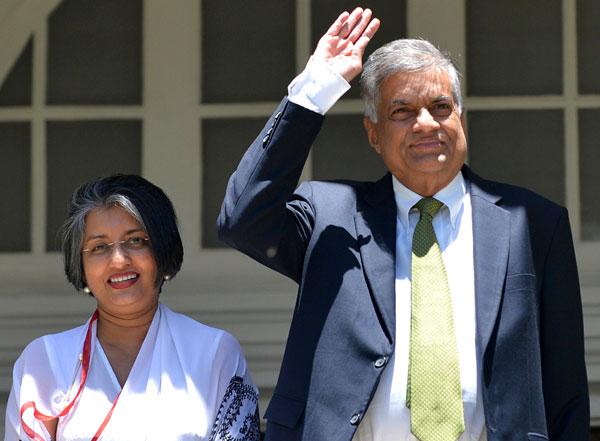 വിക്രമസിംഗെ വീണ്ടും അധികാരമേറ്റു