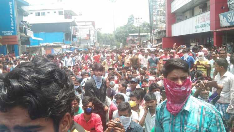 പായിപ്പാട്​ അതിഥി ​തൊഴിലാളികളുടെ പ്രതിഷേധം; ഒരാൾ കസ്​റ്റഡിയിൽ