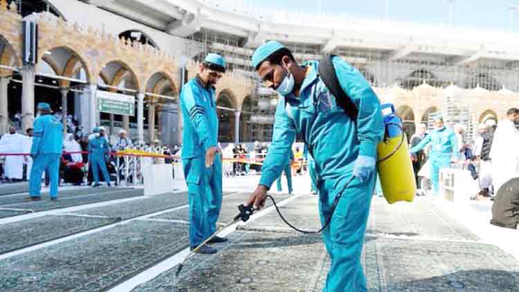 മക്കയിൽ പ്രതിദിനം ഉപയോഗിക്കുന്നത്​ 2,155 ലിറ്റർ ഡിറ്റർജൻറ് ലായനി