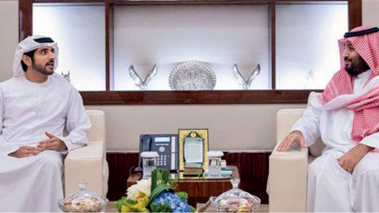 സൗദി-ദുബൈ കിരീടാവകാശികൾ കൂടിക്കാഴ്ച നടത്തി സൗദി-ദുബൈ കിരീടാവകാശികൾ കൂടിക്കാഴ്ച നടത്തി