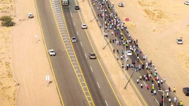 യാമ്പുവിൽ കൂട്ട നടത്ത മത്സരം