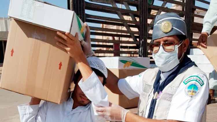 രോ​ഗി​ക​ൾ​ക്ക് മ​രു​ന്നെ​ത്തി​ച്ച് സ്‌​കൗ​ട്ട് പ്ര​വ​ർ​ത്ത​ക​ർ