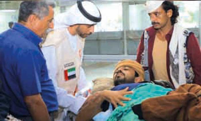 പ​രി​ക്കേ​റ്റ 62 യ​മ​നി​ക​ൾ​ക്ക്​  ഇ​ന്ത്യ​യി​ൽ ചി​കി​ത്സ;  ചെ​ല​വ്​ യു.​എ.​ഇ വ​ഹി​ക്കും