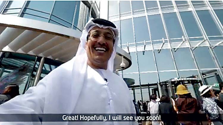 ബു​ർ​ജ്ഖ​ലീ​ഫ​യി​ൽ നി​ന്ന് ആ​ദ്യ അ​തി​വേ​ഗ വീ​ഡി​യോ കാ​ൾ: രാ​ജ്യം 5ജി ​നെ​റ്റ് വ​ർ​ക്കി​ലേ​ക്ക്