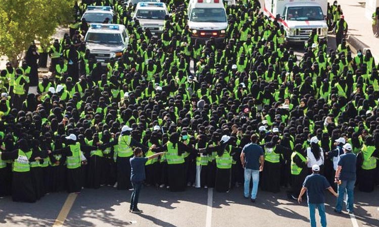 സ്ത്രീശാക്തീകരണ സന്ദേശം പകർന്ന്​ യാമ്പുവിൽ കൂട്ട നടത്ത മത്സരം